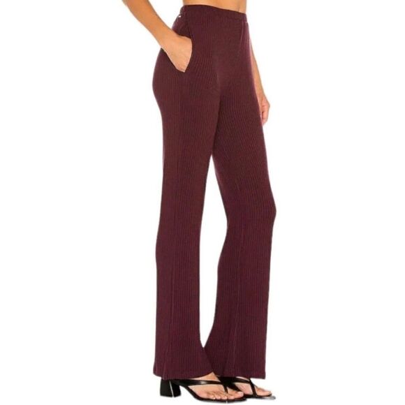 n: Philanthropy Revolve Reign Straight Leg Pull on Burgundy Pants.Size M - Picture 2 of 10